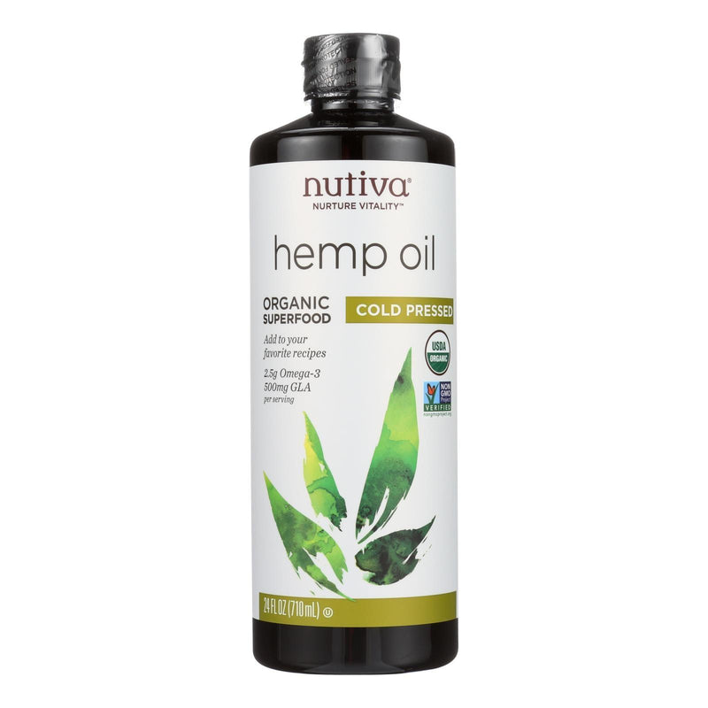 Nutiva Hemp Oil, Cold-pressed - 1 Each - 24 Fz - Orca Market