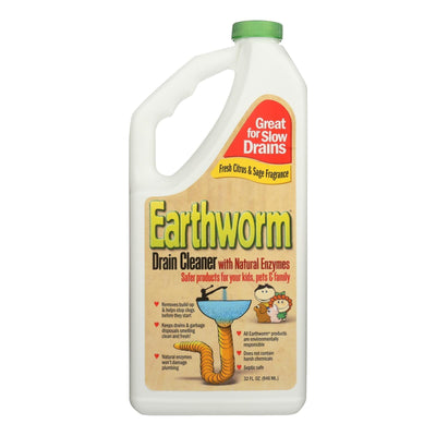 Earthworm Drain Cleaner - Case Of 6 - 32 Fl Oz. - Orca Market