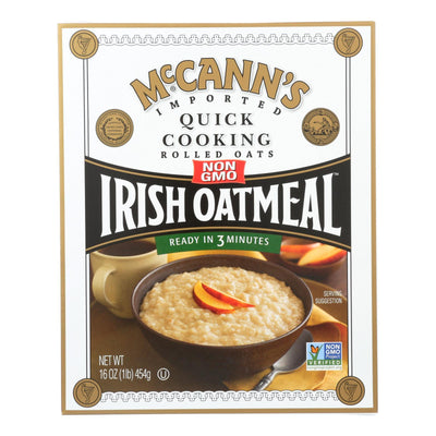 Mccann's Irish Oatmeal Quick Cooking Rolled Oats - Case Of 12 - 16 Oz. - Orca Market