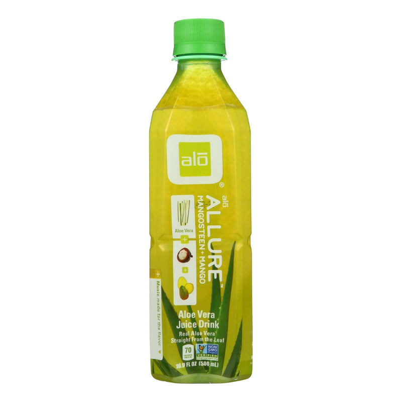 Alo Original Allure Aloe Vera Juice Drink - Mangosteen And Mango - Case Of 12 - 16.9 Fl Oz. - Orca Market