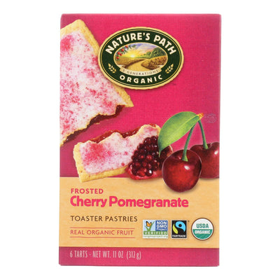 Nature's Path Organic Frosted Toaster Pastries - Cherry Pomegranate - Case Of 12 - 11 Oz. - Orca Market