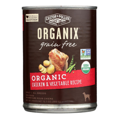 Castor And Pollux Organic Grain Free Dog Food - Chicken And Vegetables - Case Of 12 - 12.7 Oz. - Orca Market