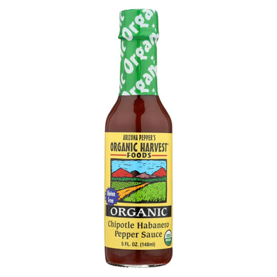 Organic Harvest Pepper Sauce - Chipotle Habanero - Case Of 12 - 5 Oz. - Orca Market