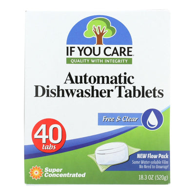 If You Care Automatic Dishwasher Tabs - 40 Count - Case Of 8 - Orca Market