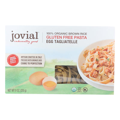 Jovial - Pasta - Organic - Brown Rice - Traditional Egg Tagliatelle - 9 Oz - Case Of 12 - Orca Market