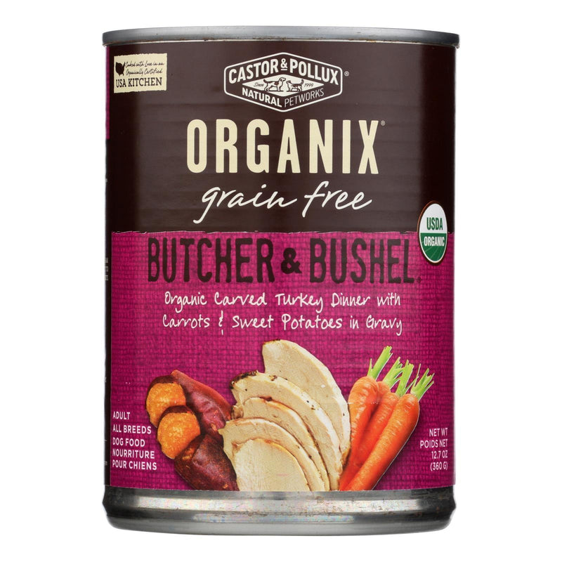 Castor And Pollux Organic Grain Free Dog Food - Turkey Dinner With Fresh Carrots And Sweet Potatoes - Case Of 12 - 12.7 Oz. - Orca Market