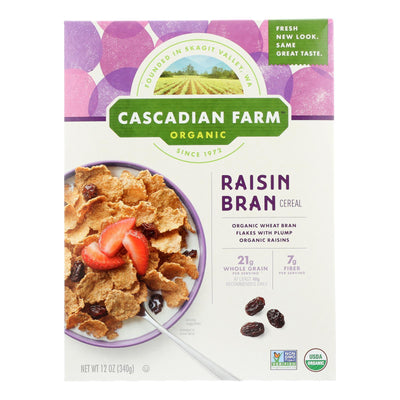 Cascadian Farm Organic Cereal - Raisin Bran - Case Of 10 - 12 Oz - Orca Market