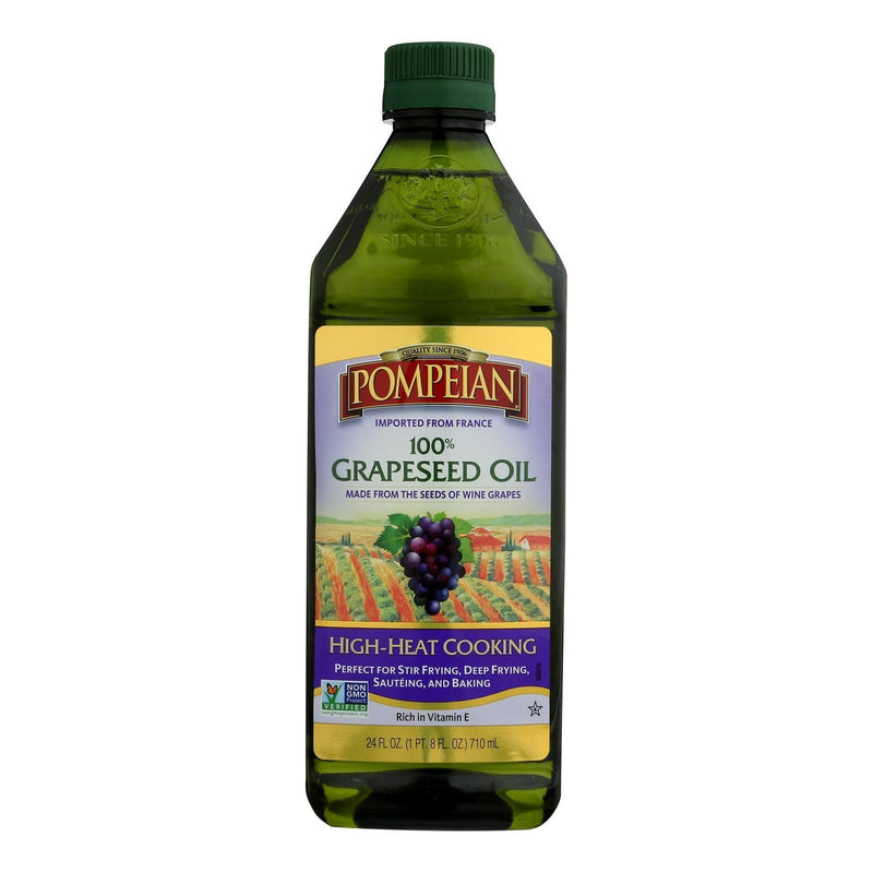 Pompeian 100% Grapeseed Oil - Case Of 6 - 24 Fz - Orca Market