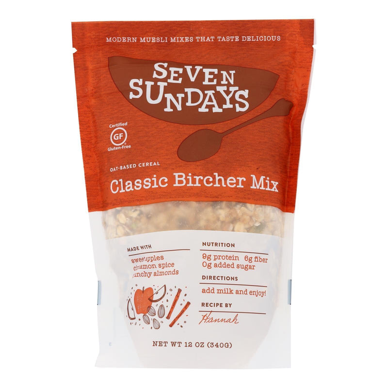 Seven Sundays Unsweetened Bircher Muesli - Case Of 6 - 12 Oz - Orca Market