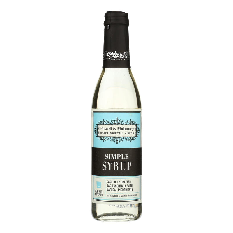 Powell And Mahoney Cocktail Mixer - Simple Syrup - Case Of 6 - 12.68 Oz - Orca Market