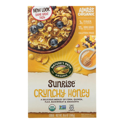 Nature's Path Organic Sunrise Cereal - Crunchy Honey - Case Of 12 - 10.6 Oz. - Orca Market