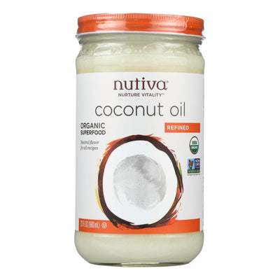 Nutiva Organic Coconut Oil - Refined - Case Of 6 - 23 Fl Oz. - Orca Market