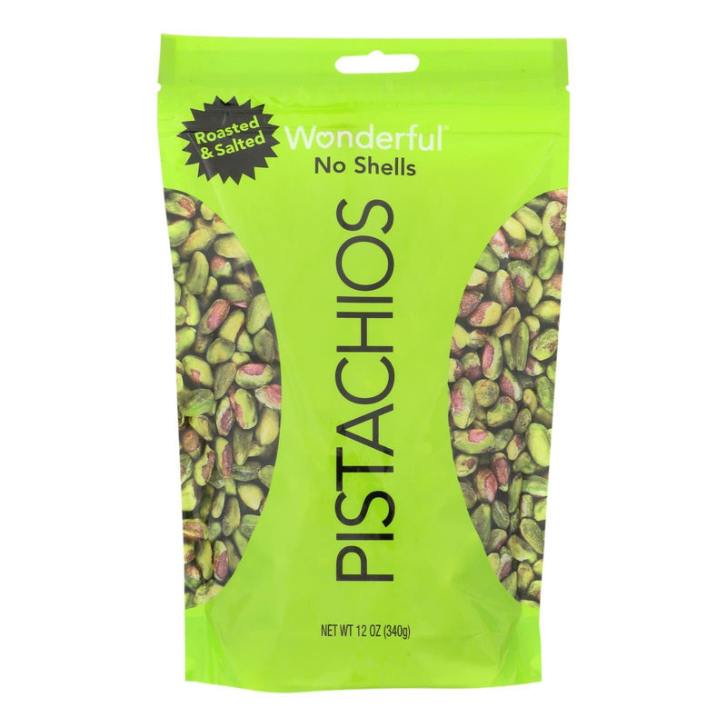 Wonderful Pistachios Roasted & Salted Pistachios - Case Of 12 - 12 Oz - Orca Market