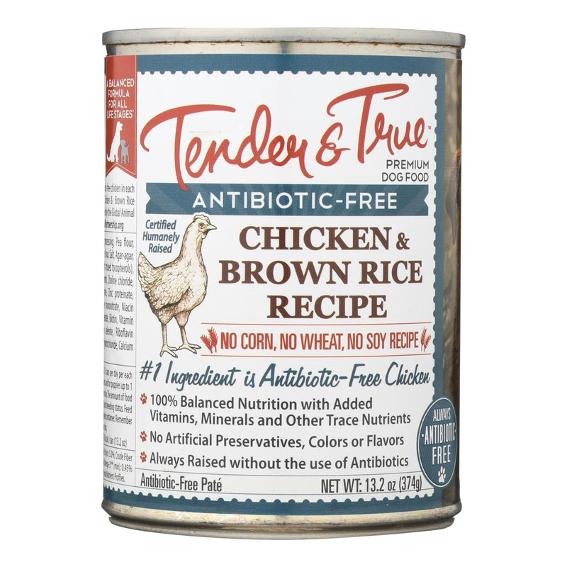 Tender & True Dog Food Chicken And Brown Rice - Case Of 12 - 13.2 Oz - Orca Market