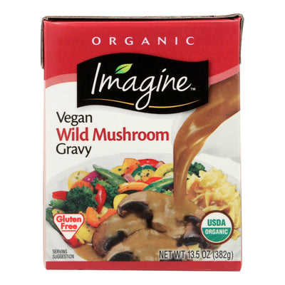 Imagine Foods Gravy - Organic - Vegetable Wild Mushroom - Case Of 12 - 13.5 Fl Oz - Orca Market