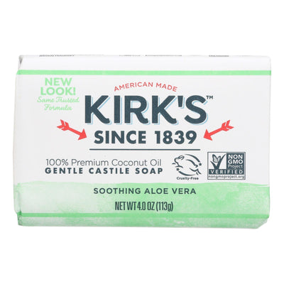 Kirks Natural Bar Soap - Coco Castile - Aloe Vera - 4 Oz - 1 Each - Orca Market