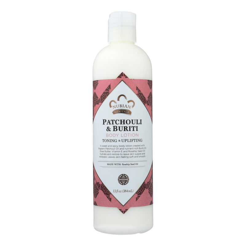 Nubian Heritage Nho Patchouli Lotion, Patchouli & Buriti - 1 Each - 13 Fz - Orca Market