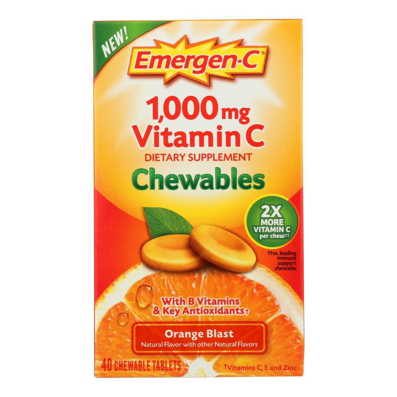 Emergen-c - Chewables Orange Blast - 1 Each - 40 Ct - Orca Market