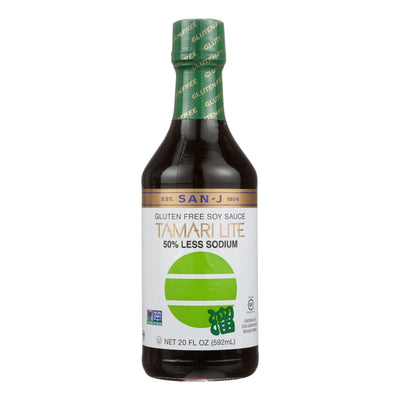 San-j Sauce - Tamari Lite 50% Less Sodium - Case Of 6 - 20 Oz. - Orca Market