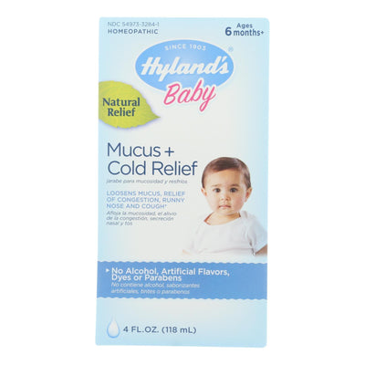 Hyland's Baby Mucous And Cold Relief Homeopathic Medicine - 1 Each - 4 Oz - Orca Market