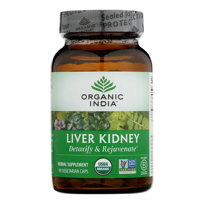 Organic India Usa Whole Herb Supplement, Liver Kidney - 1 Each - 90 Vcap - Orca Market