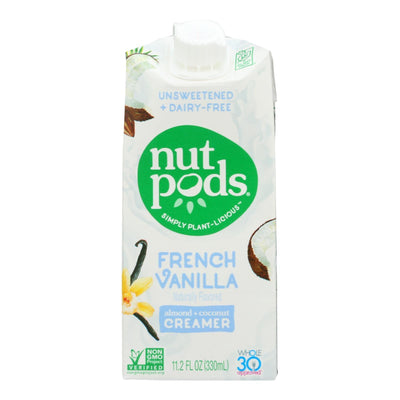 Nutpods - Non-dairy Creamer French Vanilla Unsweetened - Case Of 12 - 11.2 Fl Oz. - Orca Market