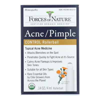 Forces Of Nature Acne/pimple Rollerball Applicator - 1 Each - 4 Ml - Orca Market