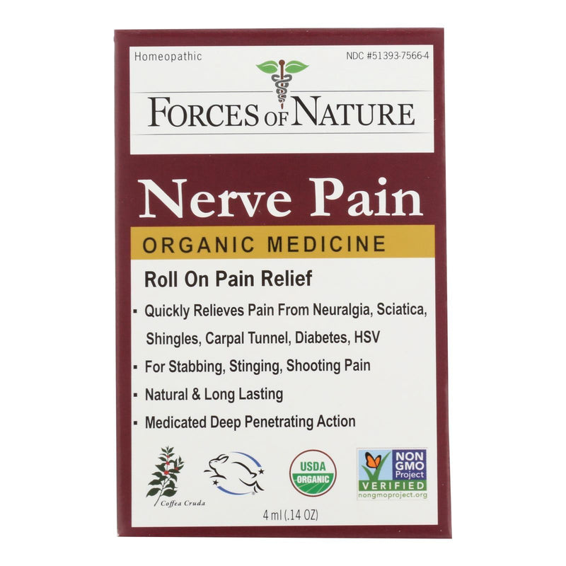 Forces Of Nature Nerve Pain Management Rollerball Activator Topical Medicine - 1 Each - 4 Ml - Orca Market