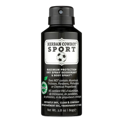 Herban Cowboy - Spray Dry Sport - 1 Each - 2.8 Oz - Orca Market