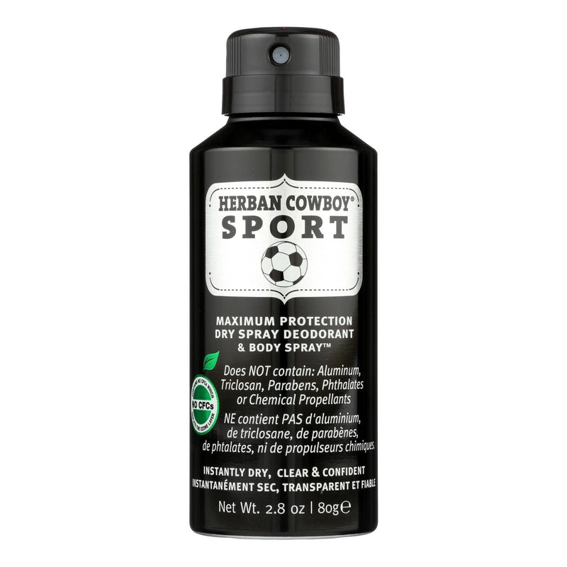 Herban Cowboy - Spray Dry Sport - 1 Each - 2.8 Oz - Orca Market