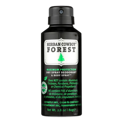 Herban Cowboy - Spray Dry Forest - 1 Each - 2.8 Oz - Orca Market