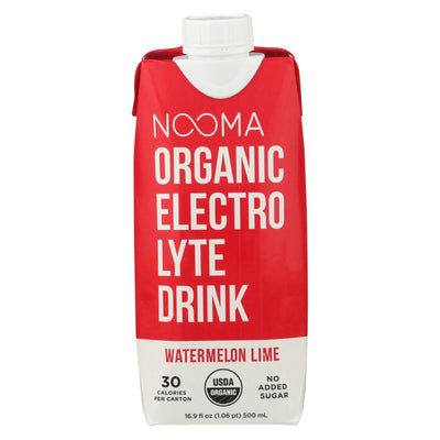 Nooma Electrolite Drink - Organic - Watermelon Lime - Case Of 12 - 16.9 Fl Oz - Orca Market