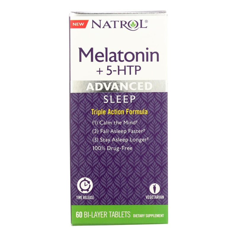 Natrol - Melatonin Advance +5 Htp - 1 Each - 60 Tab - Orca Market