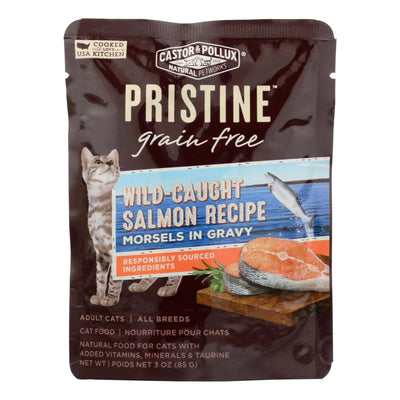 Castor & Pollux Wet Cat Food Pristine Grain-free Wild-caught Salmon Recipe - Case Of 24 - 3 Oz - Orca Market