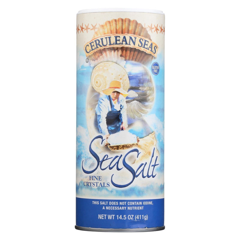 Cerulean Seas Sea Salt - Fine - Case Of 12 - 14.5 Oz - Orca Market