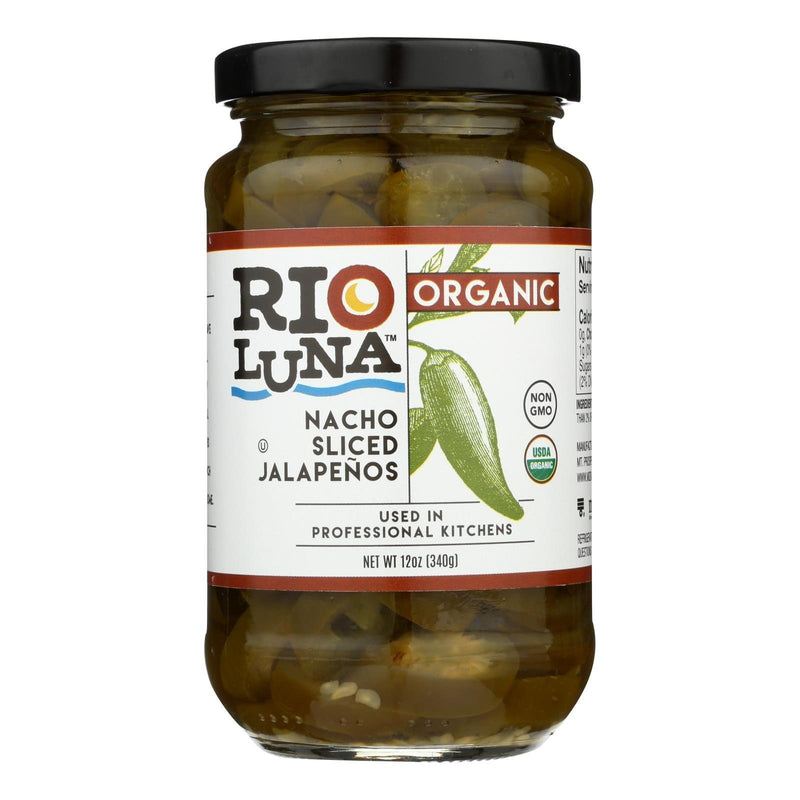 Rio Luna Organic Nacho Sliced Jalapenos - Case Of 12 - 12 Oz - Orca Market