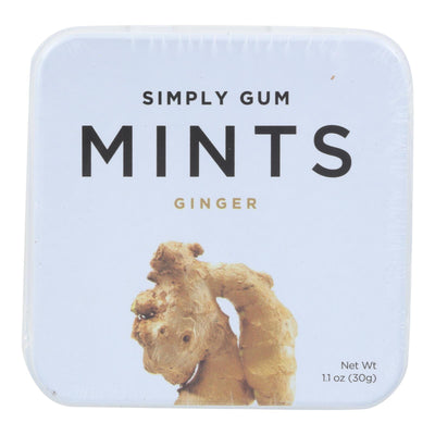 Simply Gum Ginger Mints - Case Of 6 - 30 Ct - Orca Market