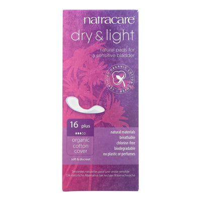 Natracare - Pads Dry & light Plus - 1 Each - 16 Ct - Orca Market