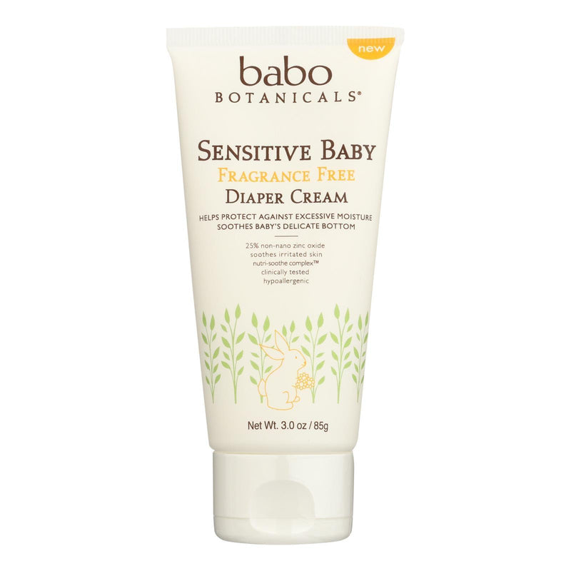 Babo Botanicals - Diaper Cream Sens Fat Free Baby - 1 Each - 3 Oz - Orca Market