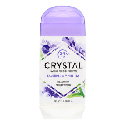 Crystal Deodorants - Invisible Solid Deodorant - Lavender And White Tea - 2.5 Oz. - Orca Market