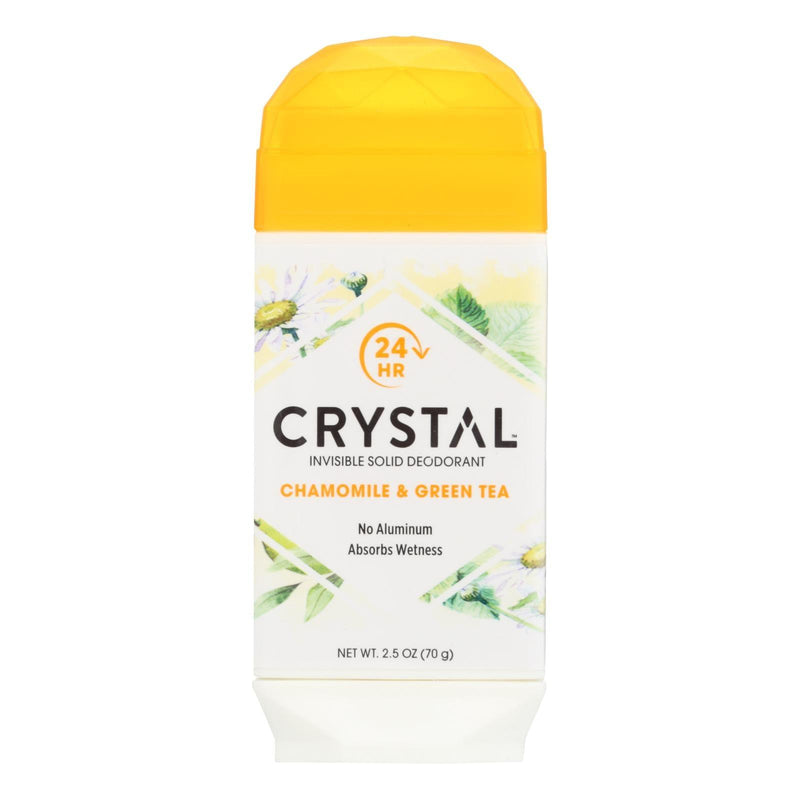 Crystal Deodorants - Invisible Solid Deodorant - Chamomile And Green Tea - 2.5 Oz. - Orca Market