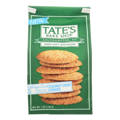 Tate's Bake Shop Coconut Crisp Cookies - Case Of 12 - 7 Oz - Orca Market