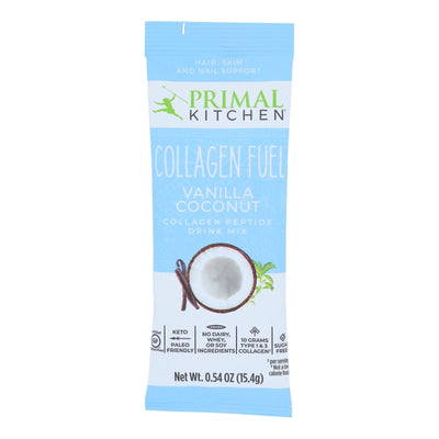 Primal Kitchen Vanilla Coconut Collagen Peptide Drink Mix, Vanilla Coconut - Case Of 12 - .54 Oz - Orca Market