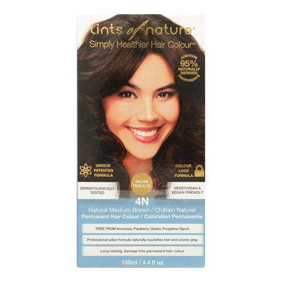 Tints Of Nature 4n Natural Medium Brown Hair Color - 1 Each - 4.4 Fz - Orca Market