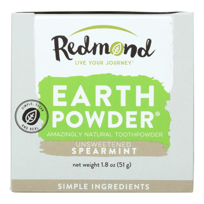 Redmond Earthpowder Toothpowder Spearmint - 1 Each - 1.8 Oz - Orca Market