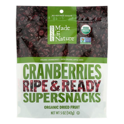 Made In Nature Cranberries Organic Dried Fruit - Case Of 6 - 5 Oz - Orca Market