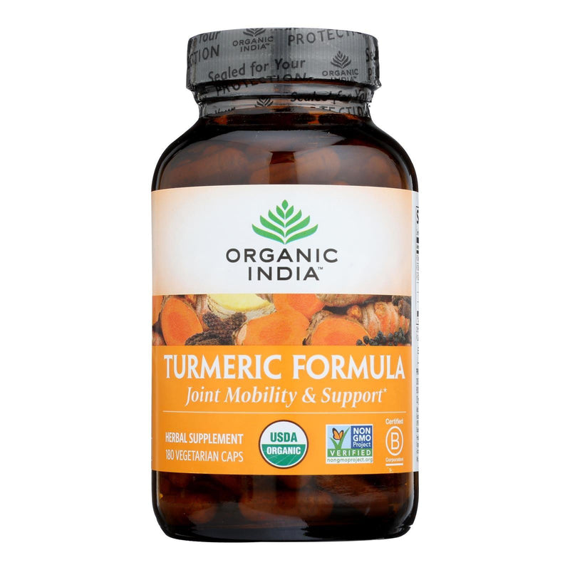 Organic India Usa Whole Herb Supplement, Tumeric - 1 Each - 180 Vcap - Orca Market