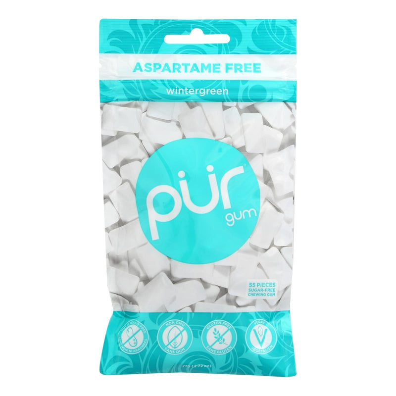 Pur Wintergreen Gum - Case Of 12 - 2.72 Oz - Orca Market