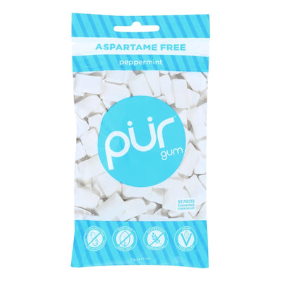 Pur Peppermint Gum - Case Of 12 - 2.72 Oz - Orca Market