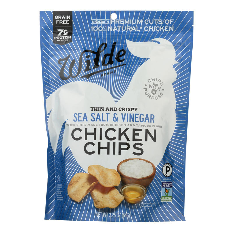 Wilde Thin And Crispy Chicken Chips - Case Of 12 - 2.25 Oz - Orca Market